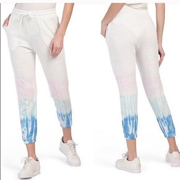 SPLENDID White Tie Dye Drawstring Joggers.Size M - Picture 2 of 11